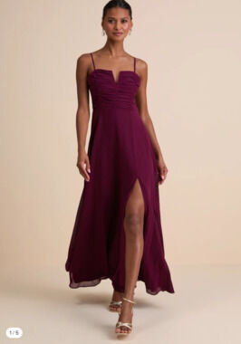 Lulus Sweeney Plum Purple Sleeveless Maxi Dress - Size XS NEW WITH TAGS